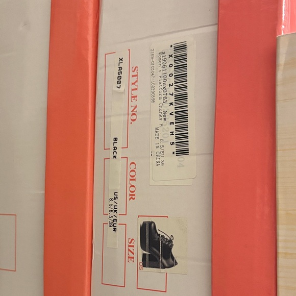 Allegra K Black Chunky Platform Shoes - Picture 6 of 6